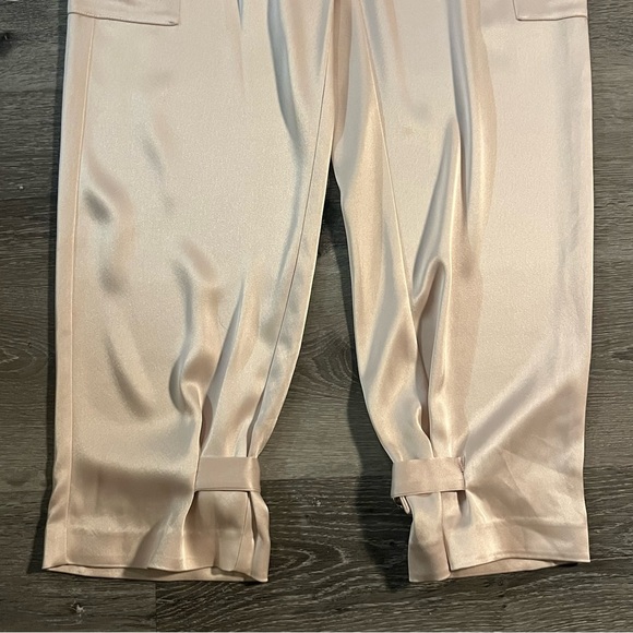 Aritzia Babaton Refined Satin Cargo Pants Denude Size 4 - Picture 6 of 16